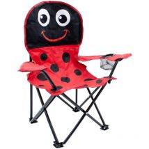 Linder Exclusiv Campingstuhl Für Kinder – Klappstuhl, Gartenstuhl, Kindersessel – Farbe Rot