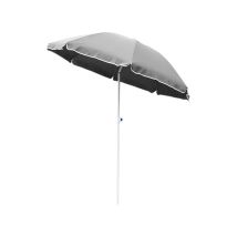 Linder Exclusiv - Sonnenschirm polyester MC200P,mit Einfacher Mechanismus zum Öffen und Schließen des Sonnenschirm, ø 200 cm,Grau