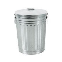 Verzinkter Abfalleimer mit Deckel 30l - Linder Exclusiv