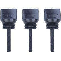 LinDuxe Lot de 3 jauges de remplissage d'huile pour moteur Honda GX160 GX200 GX120 GX140 GX110, générateur de tondeuse à gazon 15600-ZE1-003, bouchon