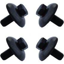 LinDuxe 4 Pack Bolts for Husqvarna Craftsman Lawn Mower Blade Bolt Tractor Blade Bolt with Cupped Washer Fits for Attaching immobilization Blades on