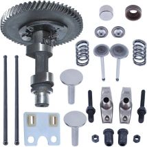 LinDuxe Camshaft Valve Push Rod Kit for Honda GX390 13HP Generator Engine with Intake Exhaust Valve Spring Retainer Springs Rocker Arm Set Guide