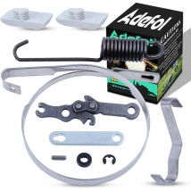 LinDuxe Kit de réparation de bande de frein de tronçonneuse pour Stihl MS250 MS230 MS210 025 023 021 avec ressort plat Guide de tronçonneuse Bande de