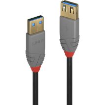 LINDY USB-Kabel USB 3.2 Gen1 (USB 3.0 / USB 3.1 Gen1) USB-A Stecker, USB-A Buchse 1.00 m Schwarz 36