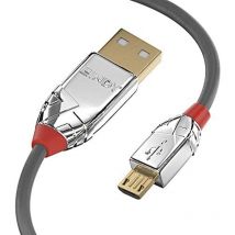 USB-Kabel usb 2.0 usb-a Stecker, USB-Micro-B Stecker 2.00 m Grau 36652 - Lindy
