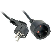 Lindy - 30245 Alimentazione Prolunga Nero 5 m H05VV-F 3G 1,5 mm²