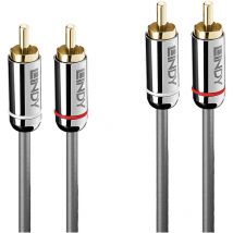 35347 Rca Audio Anschlusskabel [2x Cinch-stecker - 2x Cinch-stecker] 3 M Anthrazit - Lindy