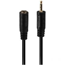 Lindy 35698 Premium Audio Kabel Klinkenstecker 2,5 mm Klinke männlich auf 3,5 mm weiblich, 20 cm