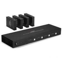 Lindy - 38328 extensor audio/video Transmisor y receptor de señales av Negro