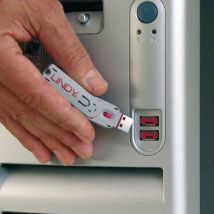 Lindy USB Port Lock 4 tlg. Pink - 4er Set, Farbcode: Pink, 40450