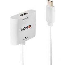 Lindy - 43339 adaptador de cable de vídeo 0,1 m usb Tipo c hdmi Blanco
