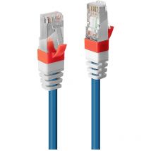 45380 RJ45 Netzwerkkabel, Patchkabel cat 6a s/ftp 15.00 m Blau 1 St. - Lindy