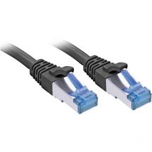 47418 RJ45 Netzwerkkabel, Patchkabel cat 6a s/ftp 10.00 m Schwarz 1 St. - Lindy