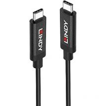 Lindy Usb-kabel Usb 3.2 Gen2 (usb 3.1 Gen2) Usb-c Stecker, Usb-c Stecker 5.00 M Schwarz 43308