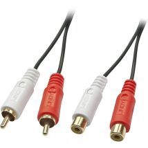 Lindy - Rallonge 35671 Cinch-RCA audio [2x Cinch-RCA mâle - 2x Cinch-RCA femelle] 2.00 m noir C188081