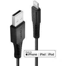 Lindy 31290 cable de conector Lightning 0,5 m Negro