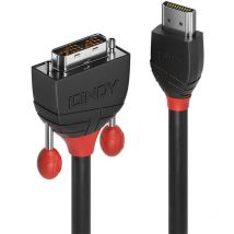36272 adaptador de cable de vídeo 2 m hdmi tipo a (Estándar) dvi-d Negro - Lindy