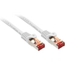 47388 RJ45 Câble réseau, câble patch cat 6 s/ftp 10.00 m blanc 1 pc(s) - Lindy