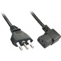 Lindy - 30346 - 2 m - Male connector / Female connector - Coupleur C13 - Noir