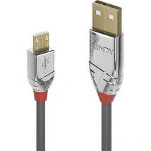 Lindy - Câble usb usb 2.0 usb-a mâle, USB-Micro-B mâle 0.50 m gris 36650