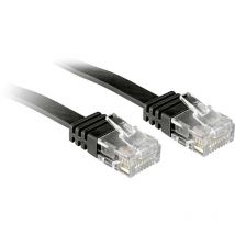 47525 RJ45 Netzwerkkabel, Patchkabel cat 6 u/utp 10.00 m Schwarz mit Rastnasenschutz 1 St. - Lindy