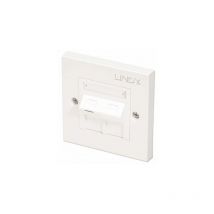 Lindy - CAT6 Single Wall Plate White