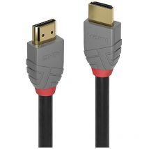 Câble de raccordement LINDY Fiche mâle HDMI-A, Fiche mâle HDMI-A 0.30 m noir 36960 Câble HDMI