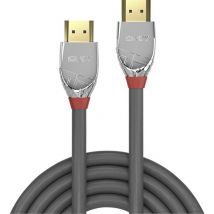 Lindy - Câble de raccordement hdmi Fiche mâle hdmi-a, Fiche mâle hdmi-a 3.00 m gris 37873 4K uhd Câble hdmi