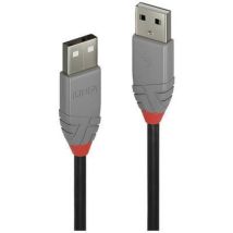 Lindy - Câble usb usb 2.0 usb-a mâle, usb-a mâle 0.50 m noir, gris 36691 S216702