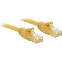 Lindy 48063 Rj45 Netzwerkkabel, Patchkabel Cat 6 U/utp 2.00 M Gelb Mit Rastnasenschutz 1 St.