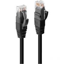 45431 RJ45 Netzwerkkabel, Patchkabel cat 6 u/utp 0.50 m Schwarz 1 St. - Lindy