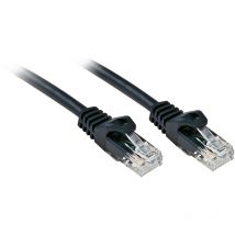 48194 RJ45 Netzwerkkabel, Patchkabel cat 6 u/utp 3.00 m Schwarz 1 St. - Lindy
