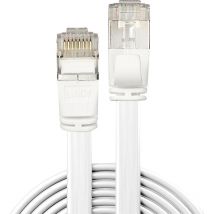 47543 RJ45 Netzwerkkabel, Patchkabel cat 6a u/ftp 3.00 m Weiß mit Rastnasenschutz 1 St. - Lindy