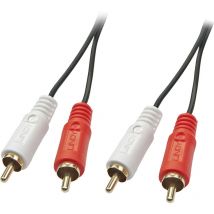35664 Cinch Audio Anschlusskabel [2x Cinch-stecker - 2x Cinch-stecker] 10.00 M Schwarz - Lindy