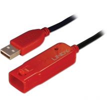 USB-Kabel usb 2.0 usb-a Stecker, usb-a Buchse 12.00 m Schwarz 42782 - Lindy