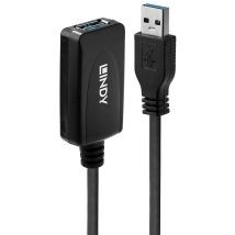 Usb-kabel Usb 3.2 Gen1 (usb 3.0 / Usb 3.1 Gen1) Usb-a Stecker, Usb-a Buchse 5.00 M Schwarz 43 - Lindy