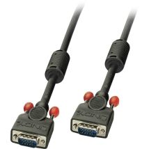 Lindy - vga Cable m/m black 1m. 15 Way Male to 15 Way Male