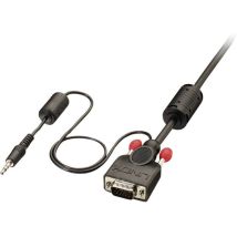 Lindy - vga and Audio Cable m/m Black 10m 15 Way m/m and 3.5mm Stereo m/m ddc