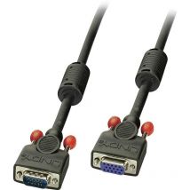 Lindy - Rallonge vga Fiche mâle vga 15 pôles, Prise femelle vga 15 pôles 1.00 m noir 36392 Câble vga C231481