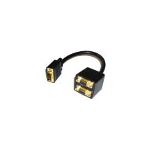 Lindy - 41214 - Cable Divisor de Video vga - Diseñada para el uso Profesional con Conectores de Oro