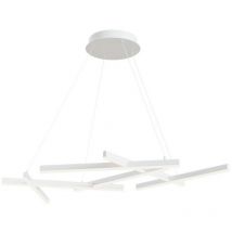 Line Lámpara colgante de techo led integrado Blanco