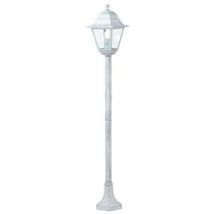 Lampadaire Old 60W blanc / argent E27 cm18x18x121h IP43 exte'rieur - Sovil