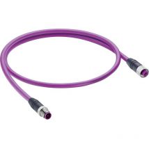 11016-1 Connettore dati confezionato per sensore o attuatore M12 Spina dritta, Presa dritta 1.00 m Numero di pol - Belden