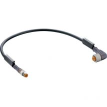 11872-1 Connettore confezionato per sensore o attuatore M12 Spina dritta, Presa angolata 5.00 m Numero di poli: - Belden