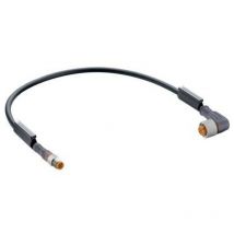 43699-1 Connettore confezionato per sensore o attuatore M8 Spina dritta, Presa angolata 0.60 m Numero di poli: 3 - Belden