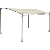 Yeppon - Gazebo Pergola A Parete 4x3 Ferro Grigio Gaz361 - Moia