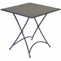 Tavolo Da Esterno Pieghevole Solaria "orta" In Ferro Antracite 70x70x74 Cm