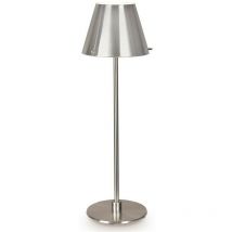 Linea Verdace Lighting - Linea Verdace jin Stehlampe mit konischem Schirm Satin Nickel
