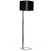 Linea Verdace Quadro Lampadaire Avec Abat-jour Chrome