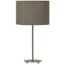 Linea Verdace Stavange Lampada Da Tavolo Con Paralume Rotondo Bronzo